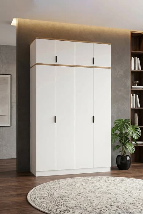Diva 60 Lık 2 Kapılı Raflı (2 Adet) 120 Lik Yüklüklü Portmanto